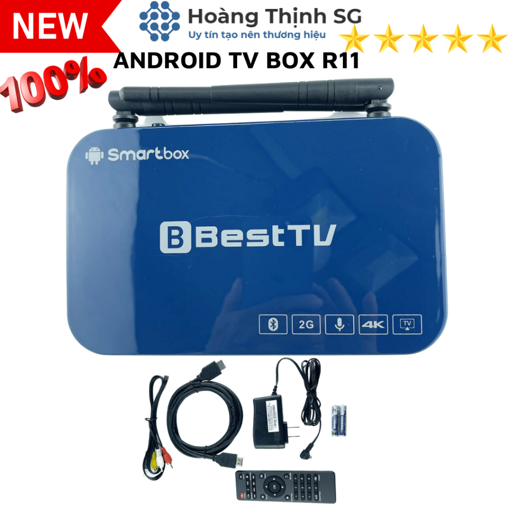 Tv box, Android tv box Best TV R11 Ram 2GB, android 9.0, xem truyền hình và Youtube bằng Wifi/Lan