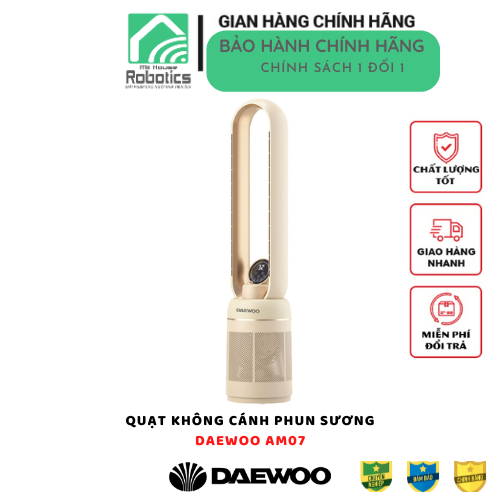 Daewoo AM0701 - Quạt không cánh lọc không khí có phun sương bù ẩm chính hãng Xiaomi Daewoo
