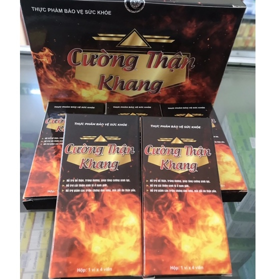 Viên Uống Bổ Thận Nam Cường Thận Khang thay thế Nam Á mẫu mới hộp 4 viên Kỷ tử 900mg