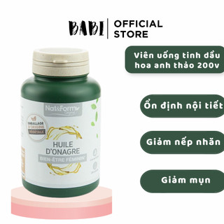 Tinh dầu hoa anh thảo hữu cơ pháp nat & form, 200 viên tinh dầu hoa anh thảo lưu ly