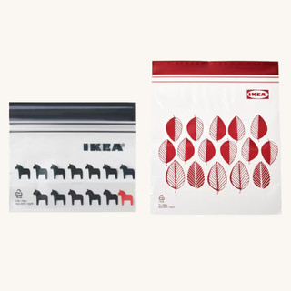 Hộp 25 túi zip lock thực phẩm 2.5L 1L và 0.3L IKEA