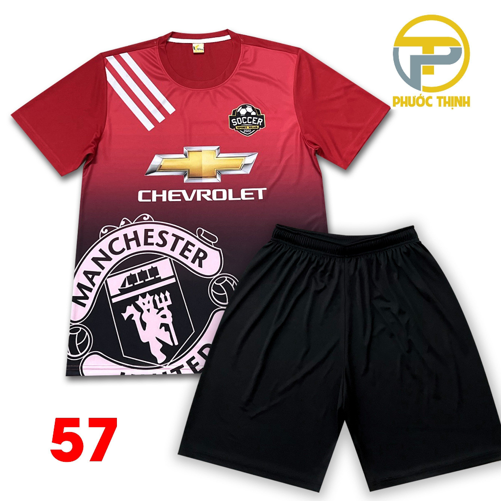 Bộ Thể Thao Nam Nữ Thiết Kế Đội Tuyển MANCHESTER UNITED Long Thanh M57