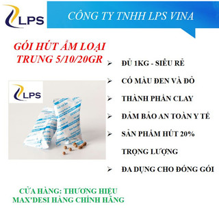 1 Kg gói hút ẩm clay hạt xám giá siêu rẻ
