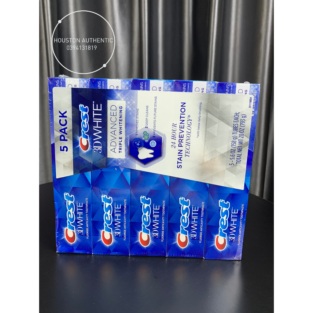 Kem đánh răng Crest 3D White 147g mẫu mới - Livestream tại Costco Mỹ