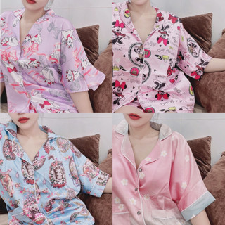 Pijama nữ cánh dơi lụa latin form thường