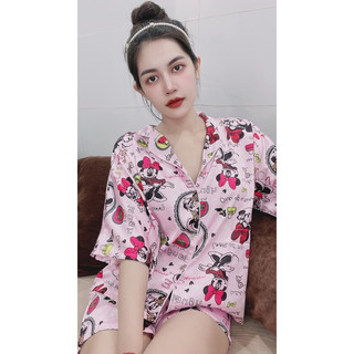 Pijama nữ cánh dơi lụa latin form thường