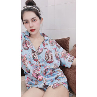 Pijama nữ cánh dơi lụa latin form thường
