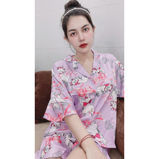 Pijama nữ cánh dơi lụa latin form thường