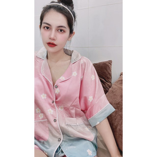 Pijama nữ cánh dơi lụa latin form thường