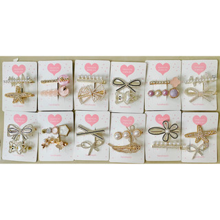 Kẹp tóc hàn quốc- set 2 kẹp xinh xắn