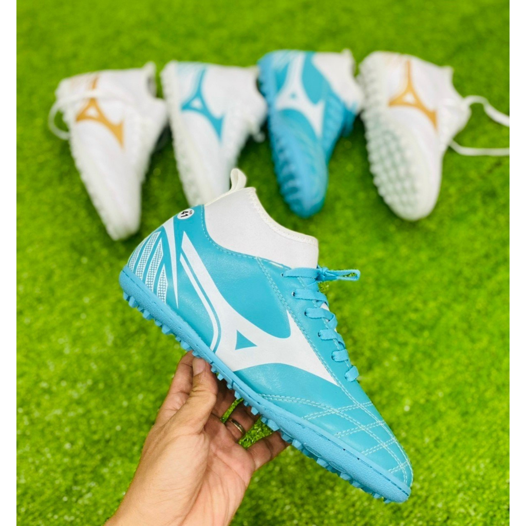 Giày đá bóng nam nữ cổ cao, cổ thấp MIZUNO NEO 3 Logo 2 màu_Giày đá bóng nam Mizuno sân cỏ nhân tạo_Giày đá bóng giá rẻ