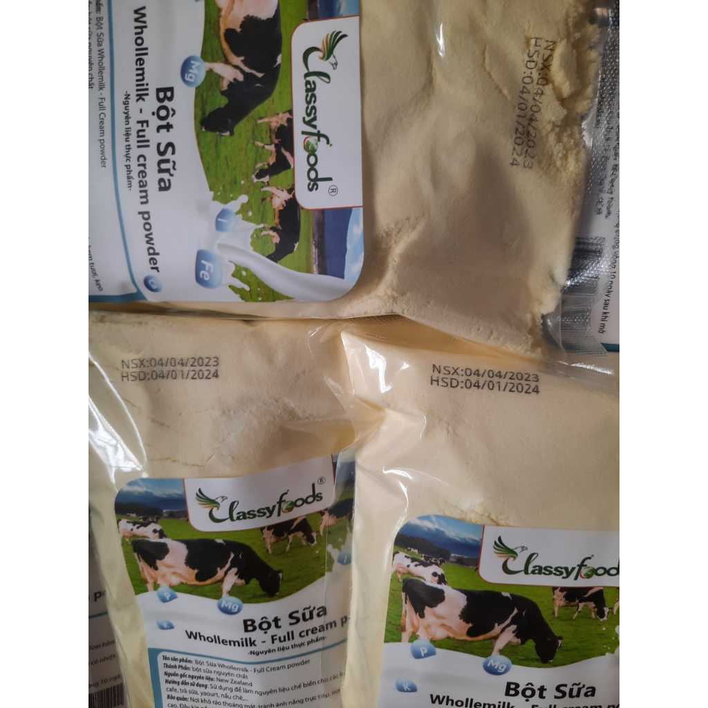 Sữa Bột Béo Nguyên Kem Whollemilk Clasyfoods date mới