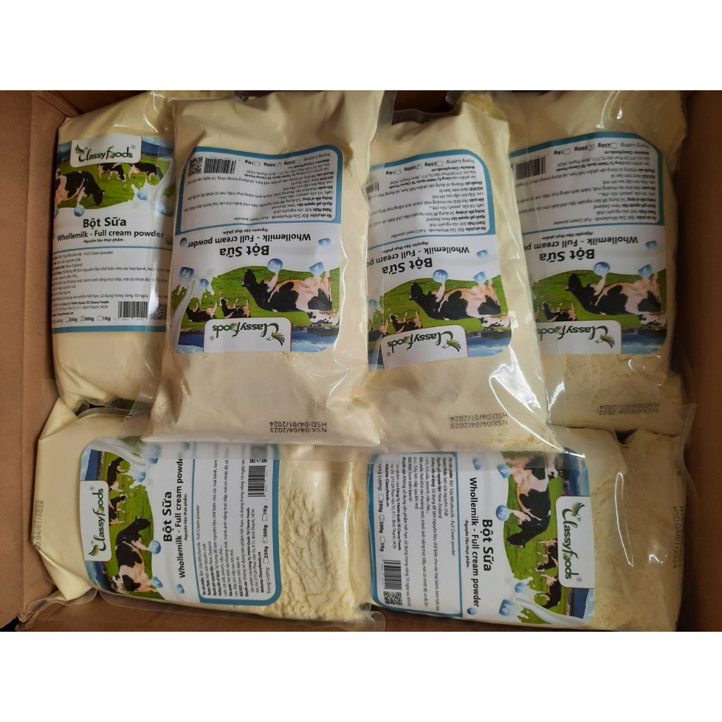 Sữa Bột Béo Nguyên Kem Whollemilk Clasyfoods date mới