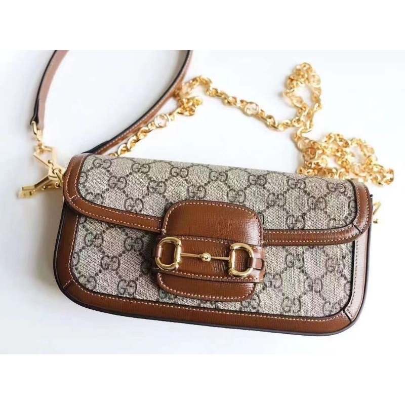 Túi xách nữ G.C da thật 100% sz22cm dây xích có logo xinh xỉu