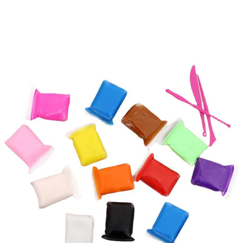 Combo đất sét tự khô Nhật 12/24/36 màu an toàn nặn hình cao cấp siêu nhẹ dành cho bé