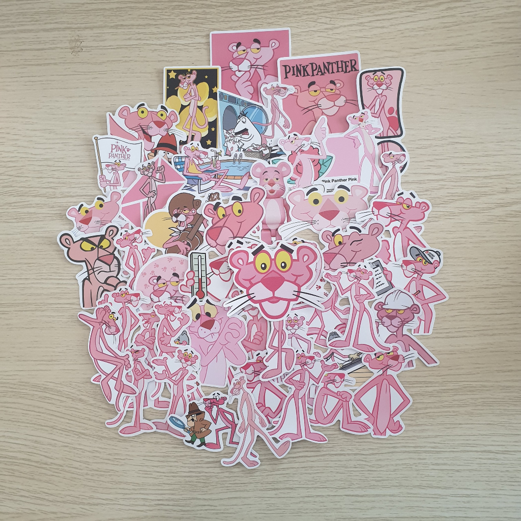 Sticker báo hồng trang trí mũ bảo hiểm, đàn, guitar, ukulele, điện thoại laptop