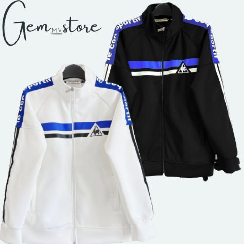 Áo khoác Umi Thể Thao Cao Cấp Unisex logo con gà Sọc ngang vai xanh form rộng nam nữ M4 Gem_store