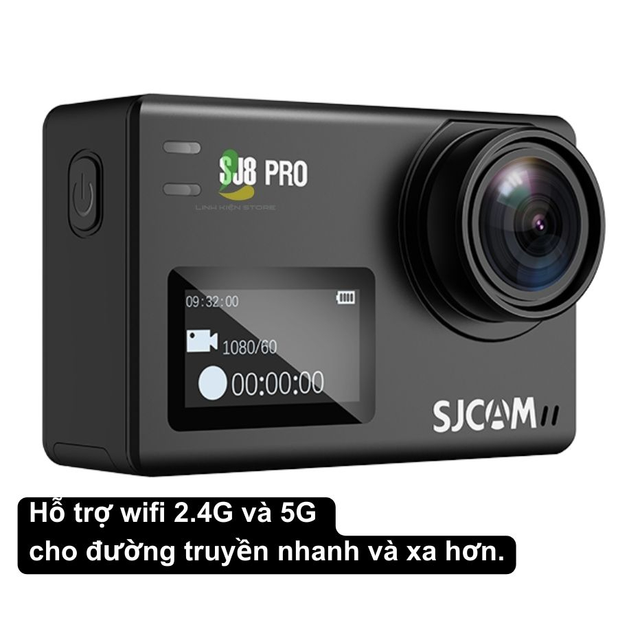 Camera hành trình HOSAN sjcam SJ8 Pro Wifi 4K, Chống rung Gyro 6 trục