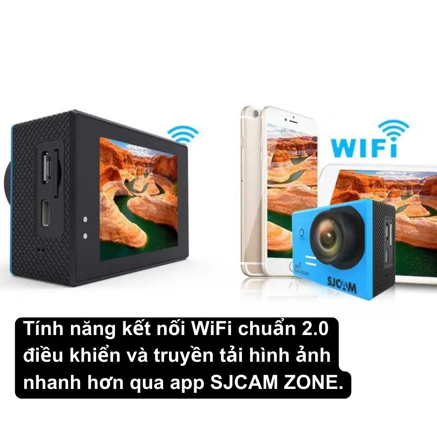 Camera hành trình HOSAN sjcam SJ5000X 4K wifi, Chống rung gyro supersmooth