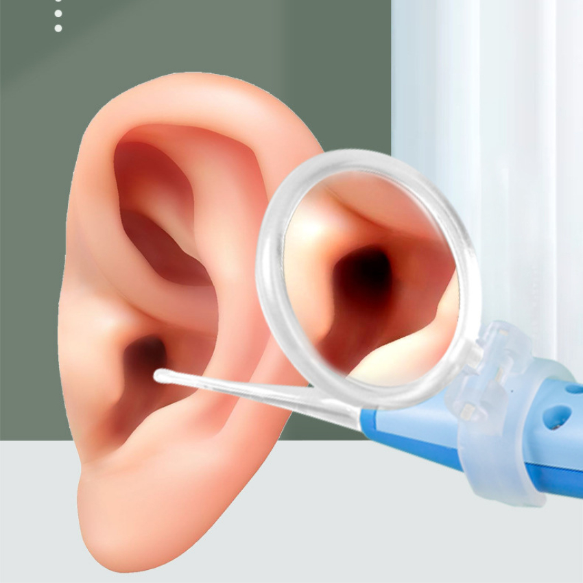 Cây lấy ráy tai có đèn và kính lúp,ngoáy tai có đèn an toàn và tiện lợi cho bé