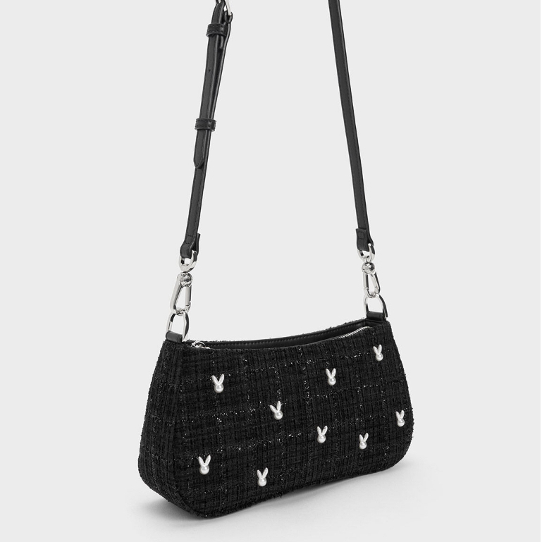 Túi xuất dư cnk đeo chéo tặng kèm dây đeo kẹp nách chất tweed dày dặn mẫu mới nhất năm 2023