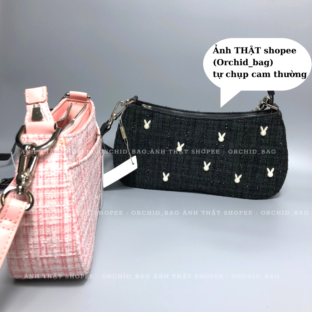 Túi xuất dư cnk đeo chéo tặng kèm dây đeo kẹp nách chất tweed dày dặn mẫu mới nhất năm 2023