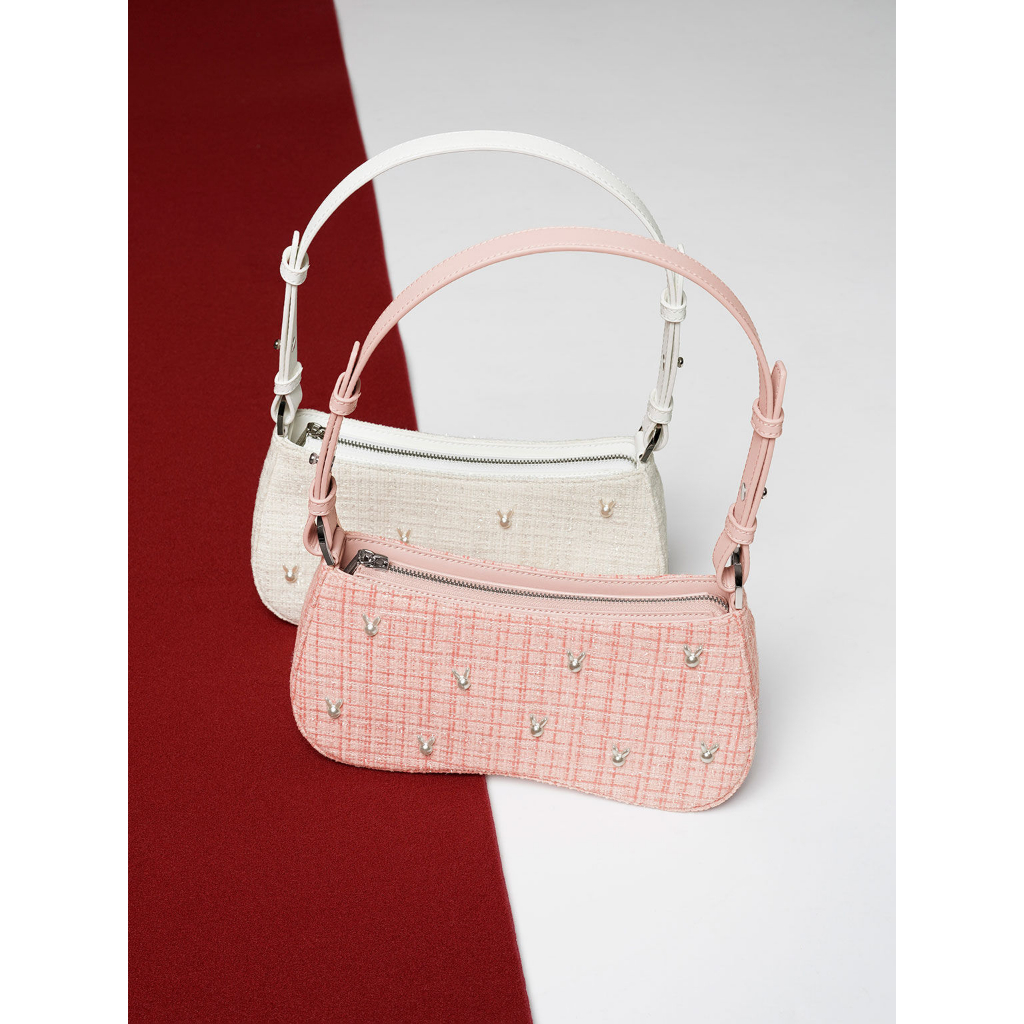 Túi xuất dư cnk đeo chéo tặng kèm dây đeo kẹp nách chất tweed dày dặn mẫu mới nhất năm 2023