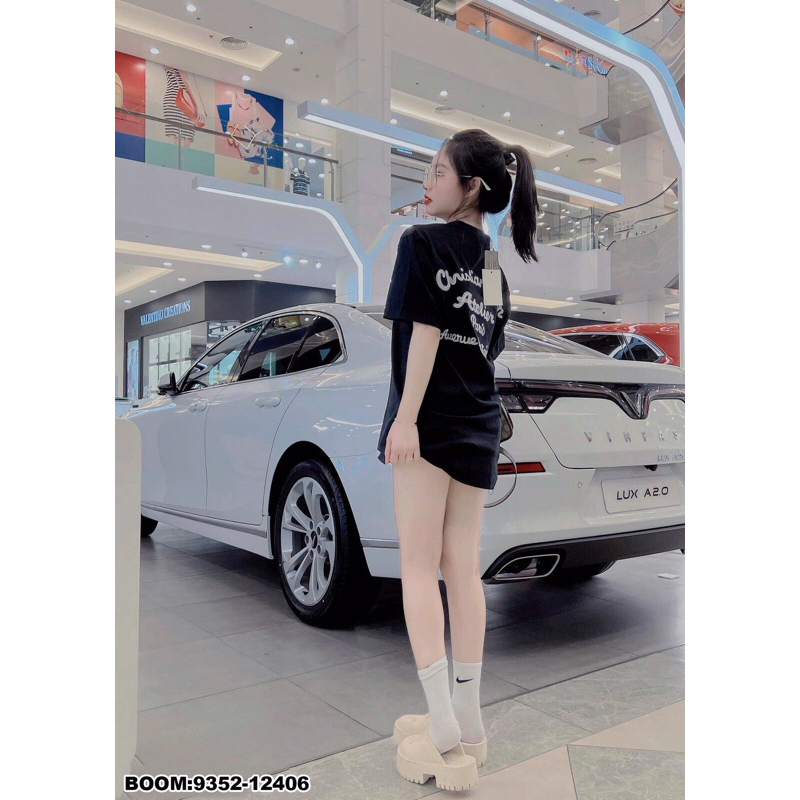 Áo thun nam nữ, áo phông thêu chữ thời trang, ảnh thật