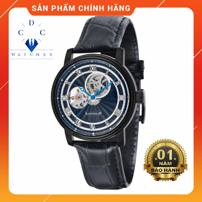 Đồng hồ Nam Thomas Earshaw Automatic Dây Da ES-8097-04