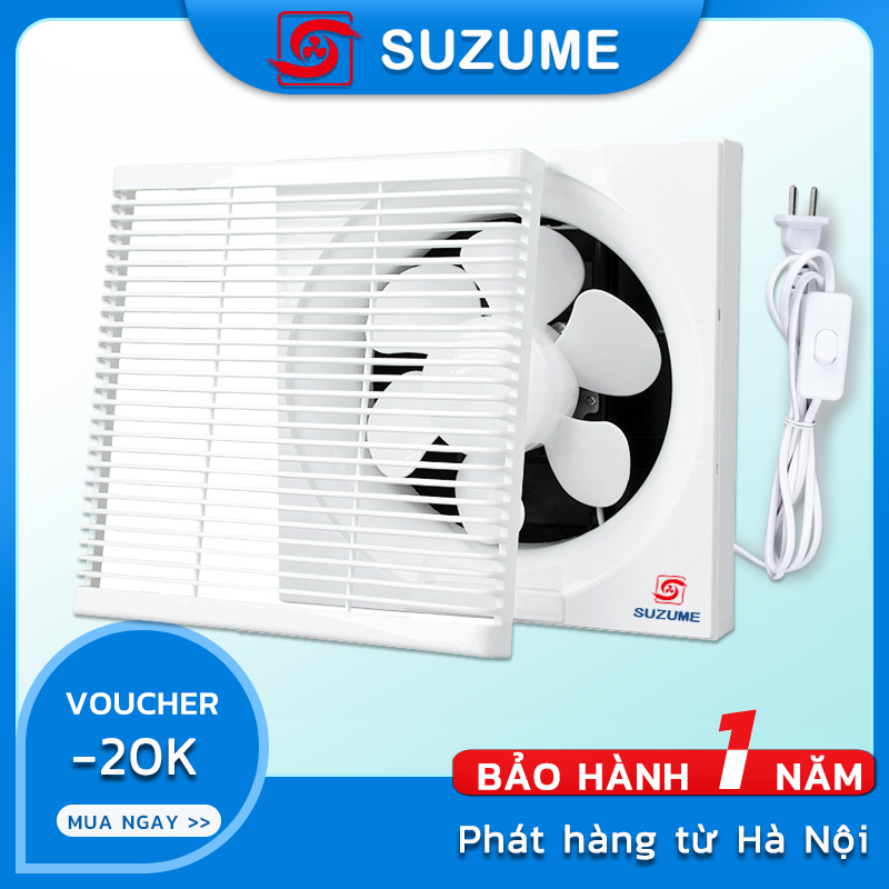 SUZUME Quạt thông gió gắn tường hút mùi đủ các size 6 inch 8 inch 10 inch