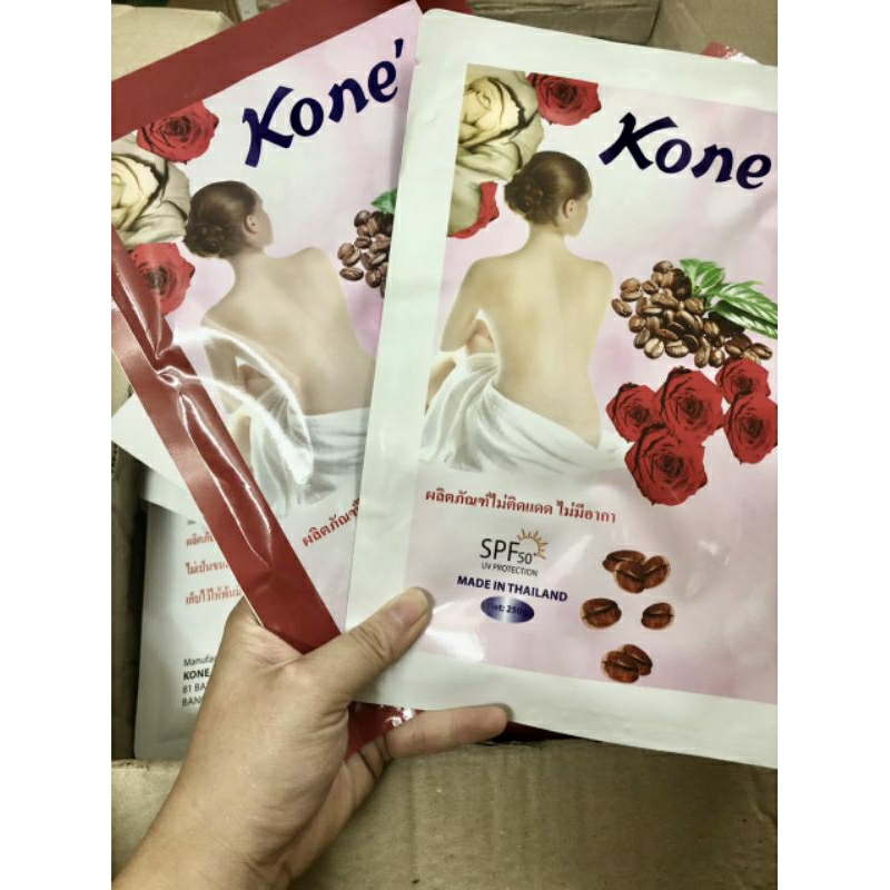 tắm trắng Kone trắng - đỏ
