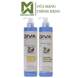 Dầu gội xả phục hồi giữ màu tóc nhuộm Diva Repair Hair Protect Color 500ML chính hãng