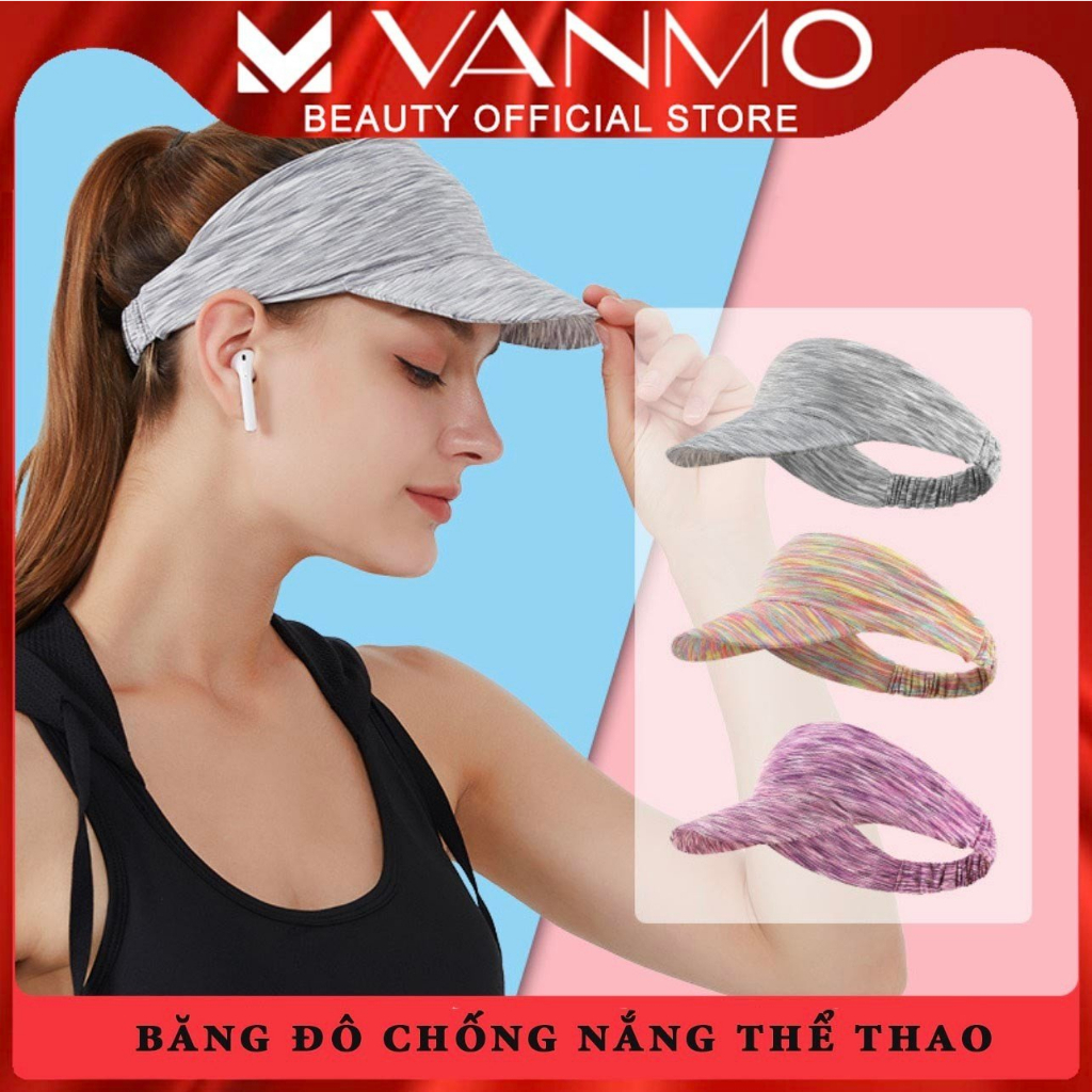 Băng Đô Thể Thao Có Vành Lưỡi Trai Che Nắng Luyện Tập Ngoài Trời Thấm Hút Mồ Hôi Thoáng Khí Đàn Hồi