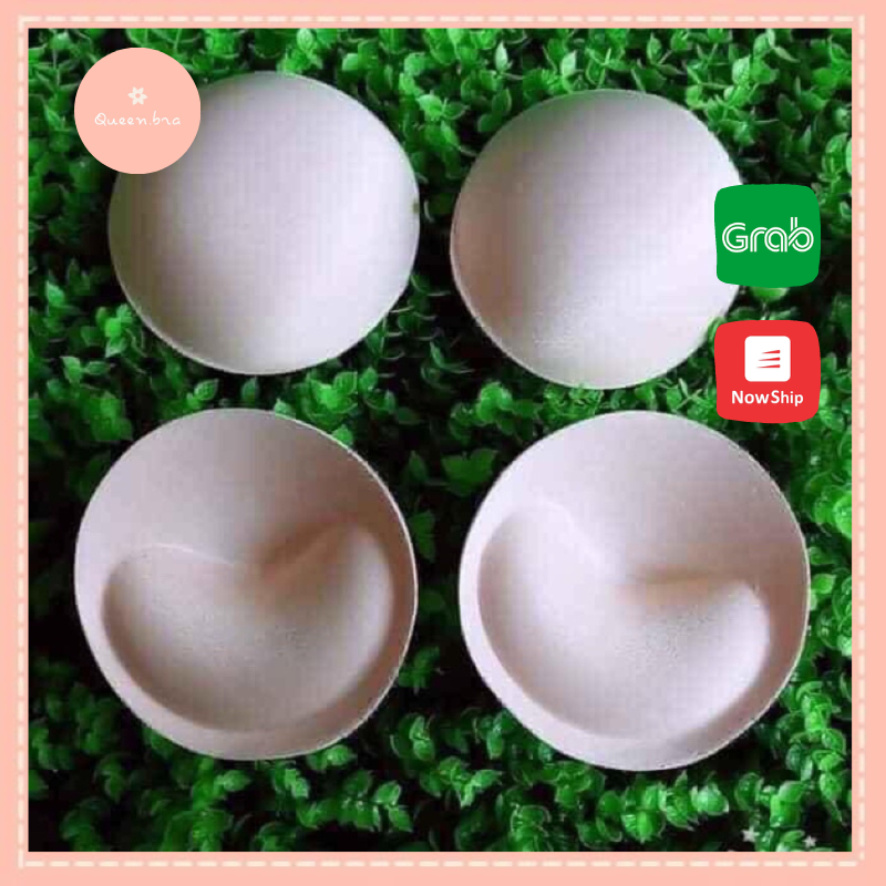 Miếng độn ngực bikini dày 3 cm, hình tròn, thấm mút nâng siêu đỉnh, Queennga