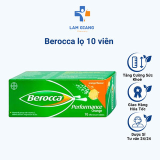 Sủi Berocca performance Orange bổ sung vitamin C và khoáng chất cho cơ thể