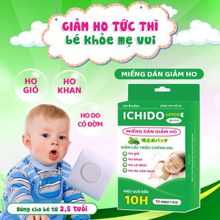 Miếng dán giảm ho ichido letco lo