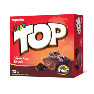 Bánh cupcake TOP'N TOP - Nhân kem sôcôla 360g