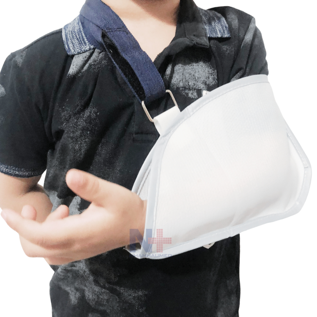 Túi Treo Tay Vải Size Nhỏ Cho Bé, Túi Treo Tay Lưới Thoáng Khí Hỗ Trợ Cố Định Tay Cho Bé