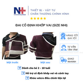 Đai khớp vai size nhỏ cho bé - đai desaul size nhi hỗ trợ khớp vai dành cho bé