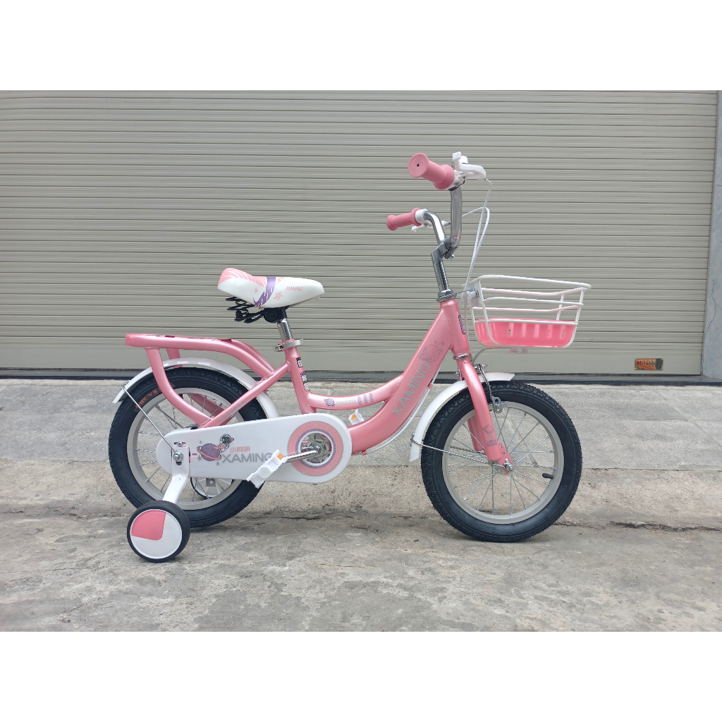 xe đạp trẻ em màu hồng, size 16inch, cho bé 4-6 tuổi ( lắp ráp sẵn)