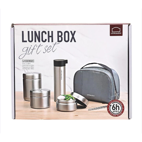 Bộ Hộp Cơm Giữ Nhiệt Và Bình Giữ Nhiệt Lock&Lock LHC8016S01