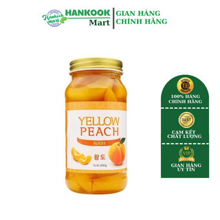 Đào ngâm hàn quốc yellow peach đào tươi nguyên chất 100%