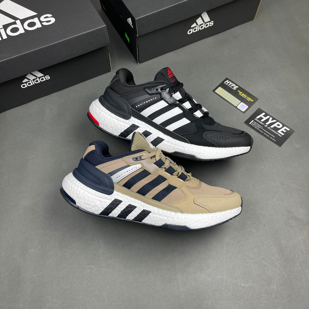 Giày chuyên Gym, chạy bộ, thể thao EQT Plus 2.0 Black White Red/Brown Black  - HYPE SNEAKER | Phiên bản High Quality