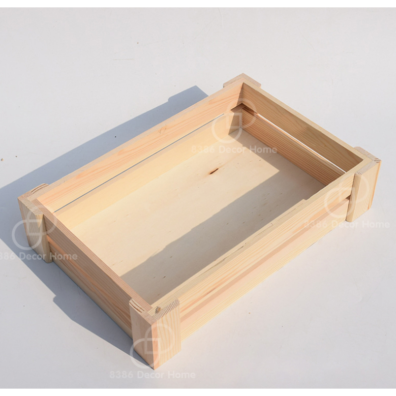 Khay gỗ, pallet trang trí dedor chụp ảnh, khay gói quà