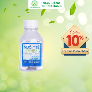Viên Muối Ích Nhân Sát Khuẩn Mũi Họng Hỗ Trợ Loại Bỏ Vi Khuẩn, Virut An Toàn Tiện Lợi (Lọ 50v)