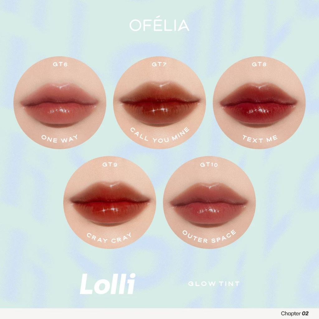 Son Tint Bóng Ofelia Lolli Glow Tint V1 &V2 3.9g