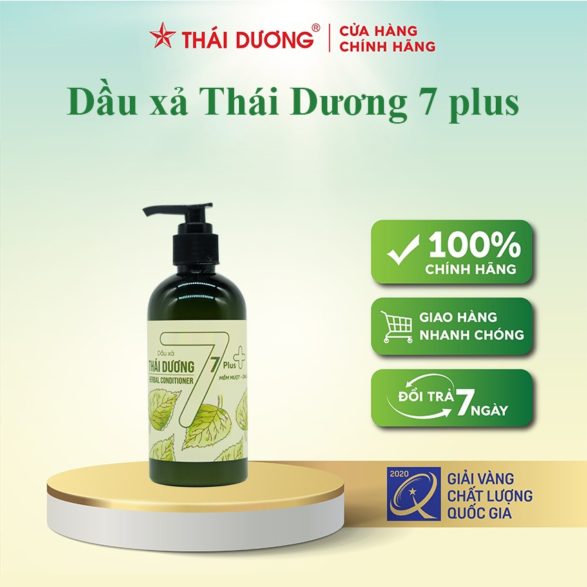 Bộ sản phẩm toàn diện cho tóc rụng và hư tổn Dầu gội & Dầu xả Thái Dương 7 Plus và Xịt mọc tóc Thái Dương 7 Gold