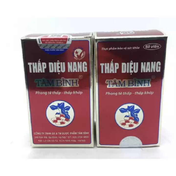 THẤP DIỆU NANG TÂM BÌNH - Hỗ trợ đieu tri phong tê thấp, thấp khớp, đau thần kinh tọa