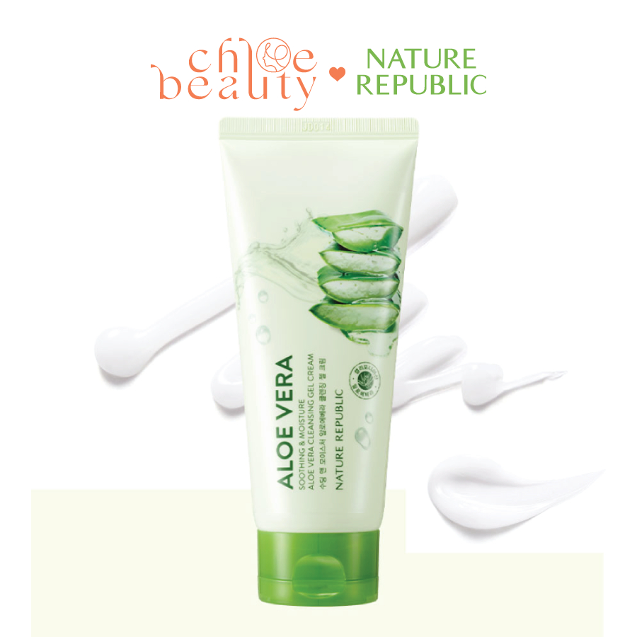 Kem tẩy trang Lô hội NATURE REPUBLIC Soothing & Moisture Aloe Vera Cleansing Gel Cream 150ml