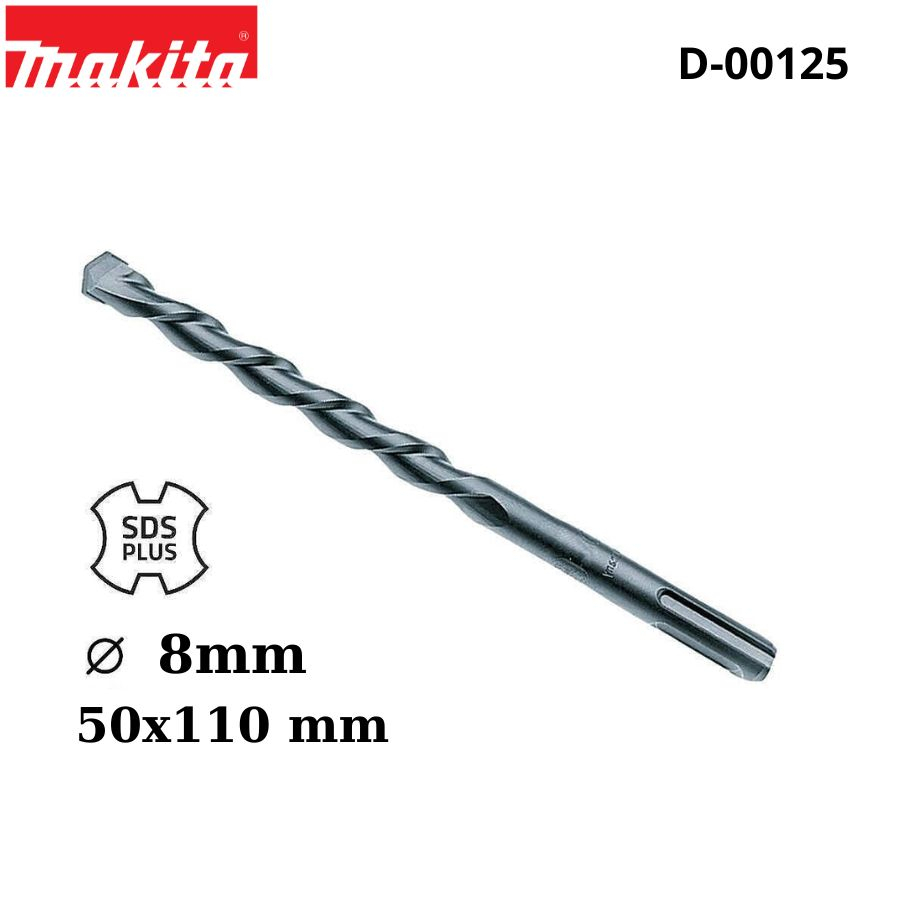 Mũi khoan Bê Tông đầu gài SDS plus Makita D-00125 8x110mm